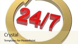  Presentation with express delivery - Theme enhanced with express delivery - 24 hours seven days background and a blonde colored foreground