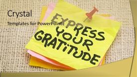  Presentation with gratitude - PPT layouts enhanced with express your gratitude - advice background and a yellow colored foreground