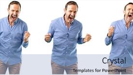  Presentation with power energy - Slide set enhanced with expressing big success power energy background and a  colored foreground