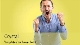  Presentation with power energy - Colorful presentation design enhanced with expressing big success power energy backdrop and a  colored foreground