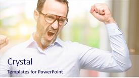  Presentation with power energy - Beautiful theme featuring expressing big success power energy backdrop and a  colored foreground