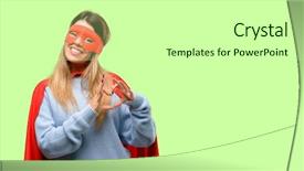  Presentation with super woman women power - Audience pleasing PPT layouts consisting of expressing healthy and marriage symbol backdrop and a light gray colored foreground