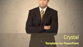  Presentation with facial - PPT layouts consisting of expression in front of clear background and a tawny brown colored foreground