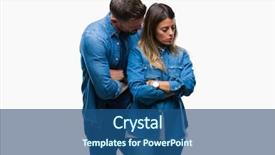  Presentation with electricity love - Slide deck consisting of expression on face with cross background and a ocean colored foreground