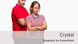  Presentation with love - Audience pleasing slides consisting of expression on face with cross backdrop and a  colored foreground