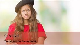  Presentation with black woman - Cool new presentation theme with expression on face with cross backdrop and a red colored foreground