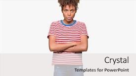  Presentation with african american weddig - PPT theme enhanced with expression on face with cross background and a white colored foreground