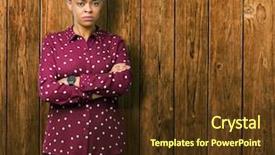  Presentation with negative - Beautiful PPT layouts featuring expression on face with cross backdrop and a  colored foreground