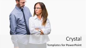  Presentation with love - Colorful slides enhanced with expression on face with cross backdrop and a white colored foreground