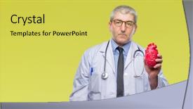  Presentation with congenital heart disease pediatric cardiology - Cool new presentation with expressive therapy - handsome senior cardiologist doctor man backdrop and a yellow colored foreground