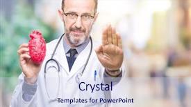  Presentation with congenital heart disease pediatric cardiology - PPT layouts featuring expressive therapy - middle age senior hoary cardiologist background and a sky blue colored foreground