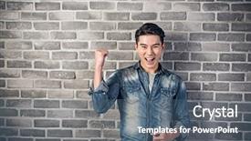  Presentation with asian nurse helps a man - PPT layouts enhanced with expresso oriente - asian young man laughing background and a ocean colored foreground