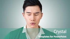  Presentation with facial - Colorful theme enhanced with expresso oriente - funny facial expression closeup asian backdrop and a  colored foreground