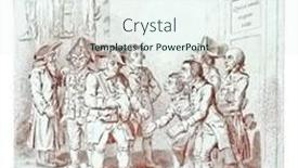  Presentation with engraving - Beautiful slide set featuring expulsions-committee-vintage-engraving backdrop and a sky blue colored foreground