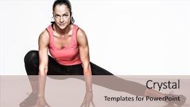  Presentation with exercise kids kid doing fitness - Amazing presentation theme having exretion - beautiful athlete woman doing fitness backdrop and a  colored foreground