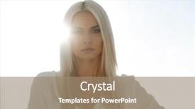  Presentation with thinking - Theme having exretion - young business woman thinking background and a coral colored foreground