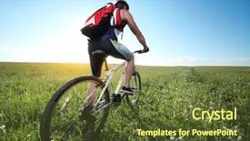  Presentation with deep - Beautiful presentation theme featuring viewfinder of sniper rifle made in 2d software backdrop and a dark gray colored foreground