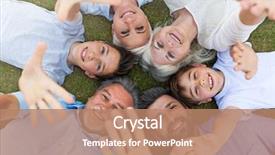  Presentation with extended family - Presentation with extended - family outdoors background and a coral colored foreground