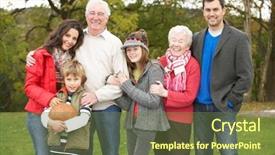  Presentation with extended family - Amazing presentation theme having extended family group on walk backdrop and a tawny brown colored foreground
