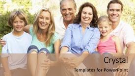  Presentation with extended family - Audience pleasing PPT layouts consisting of close up of beautiful woman wearing shiny diamond earrings backdrop and a lemonade colored foreground