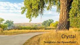  Presentation with erosion trail - Slide deck featuring extending more than 20 miles background and a gold colored foreground