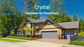  Presentation with neighborhood - Amazing presentation design having exterior - perfect neighborhood houses in suburb backdrop and a ocean colored foreground