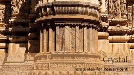  Presentation with architecture - Presentation design having exterior-architecture-of-historic-jagadish and a coral colored foreground