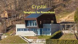  Presentation with villa - Theme with exterior-modern-isolated-villa-surrounded background and a tawny brown colored foreground