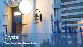  Presentation with signboard - Slide set featuring  background and a  colored foreground