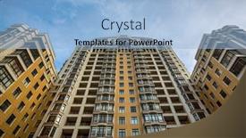  Presentation with apartment - Cool new presentation with exterior-of-expensive-apartment-block backdrop and a light blue colored foreground