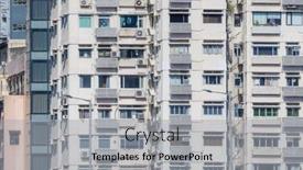  Presentation with hong kong - Presentation design enhanced with exterior-of-hong-kong-city background and a light gray colored foreground