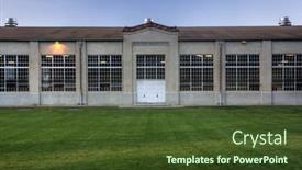  Presentation with university green - 