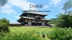  Presentation with heritage - Amazing slides having exterior of todaiji the world's largest wooden building and a unesco world heritage site in nara japan backdrop and a light blue colored foreground