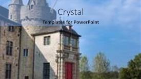  Presentation with medieval - PPT layouts with exterior-view-of-a-14th background and a  colored foreground