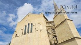  Presentation with saint - PPT layouts consisting of exterior-view-of-saint-andrey background and a light blue colored foreground