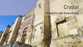  Presentation with cordoba - Cool new presentation design with exterior view of the mosque backdrop and a  colored foreground