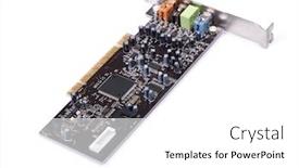  Presentation with hardware computer - Presentation enhanced with external-sound-card-isolated background and a white colored foreground