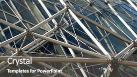  Presentation with of protein structure - Presentation consisting of external view of geodesic structure background and a  colored foreground