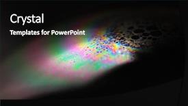  Presentation with light waves - Audience pleasing presentation theme consisting of externally reflected light waves backdrop and a black colored foreground