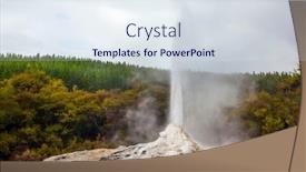  Presentation with extinction - Presentation theme enhanced with extinction-of-the-daily-eruption background and a sky blue colored foreground