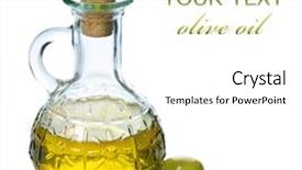 Presentation with extra virgin olive oil - Beautiful slides featuring extra virgin olive oil backdrop and a white colored foreground