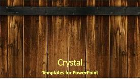  Presentation with wood rustic - PPT theme having extra wide dark wood background background and a tawny brown colored foreground