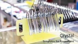  Presentation with dental extraction - PPT layouts with extraction orthodontic - set of professional dental tools background and a blonde colored foreground