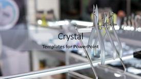  Presentation with dental - PPT layouts with extraction orthodontic - set of professional dental tools background and a light gray colored foreground