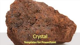  Presentation with ore - Slide deck enhanced with iron ore - ferruterous sandstone background and a tawny brown colored foreground