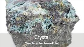  Presentation with ore - Audience pleasing slide deck consisting of natural sample of iron ore backdrop and a gray colored foreground