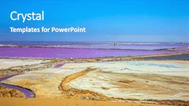  Presentation with evaporation - Slide set featuring extractive mineral - extraction of ocean salt background and a teal colored foreground