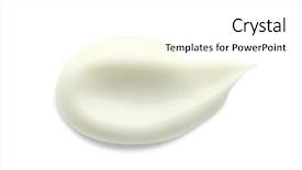  Presentation with mineral - Audience pleasing slide deck consisting of extractive mineral - sample of body cream backdrop and a  colored foreground