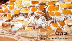  Presentation with salt - Presentation theme consisting of extractive mineral - woman at salinas de maras background and a coral colored foreground