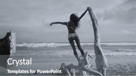  Presentation with black white tree - Amazing slide set having extraordinary - back view of beautiful happy backdrop and a gray colored foreground